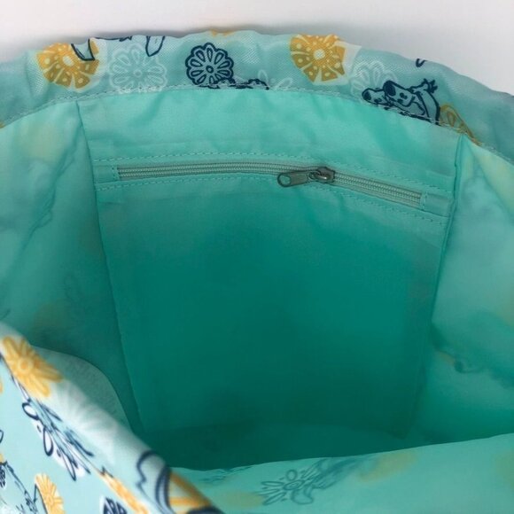 Disney STITCH Swim Bag Drawstring Cinch Beach Waterproof Backpack All Over Print - Picture 4 of 4